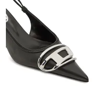Venus Kitten Heel Slingback — Black