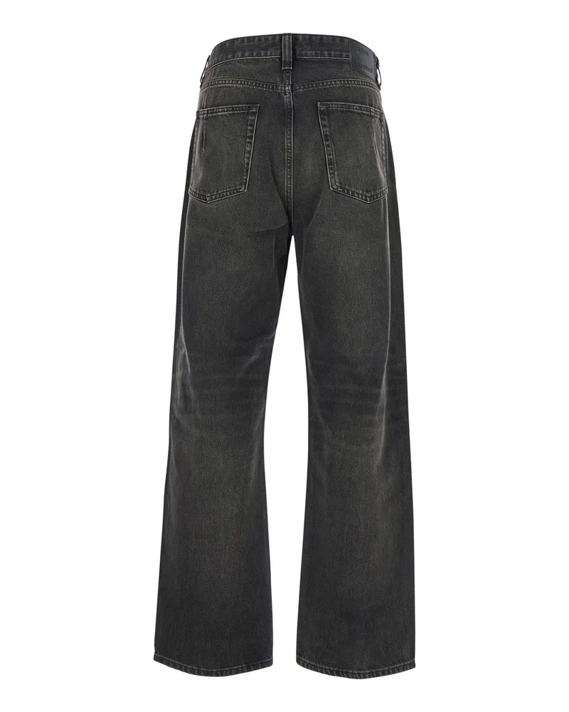 Won Hundred Men's Black Jeans With Belt Loops Organic Cotton Black