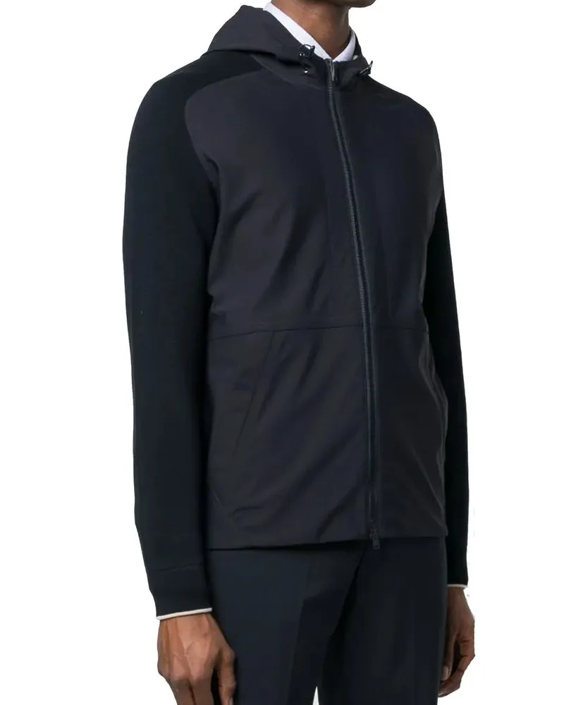 Herno Men's Blue Cotton Jacket Clothing Navy