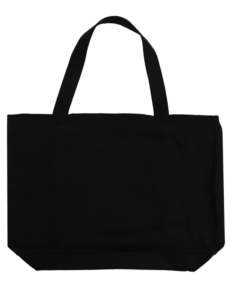Kitsuné Cotton Lettering Tote Bag — Black Black