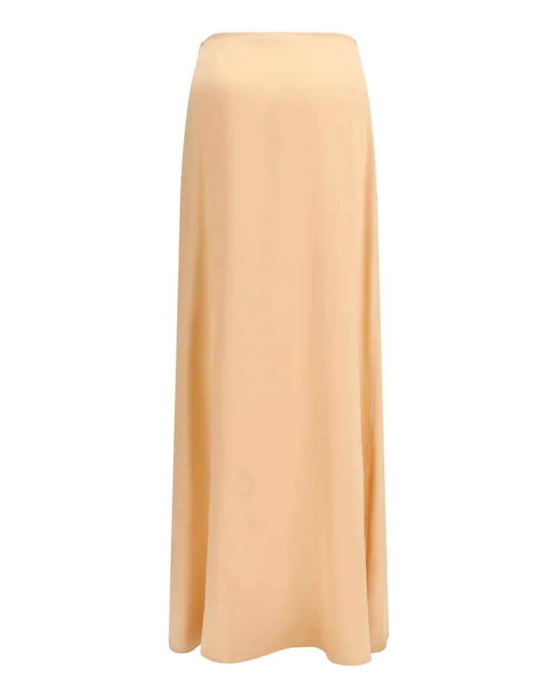 Kristina Ti Women's Skirt Silk Orange Orange