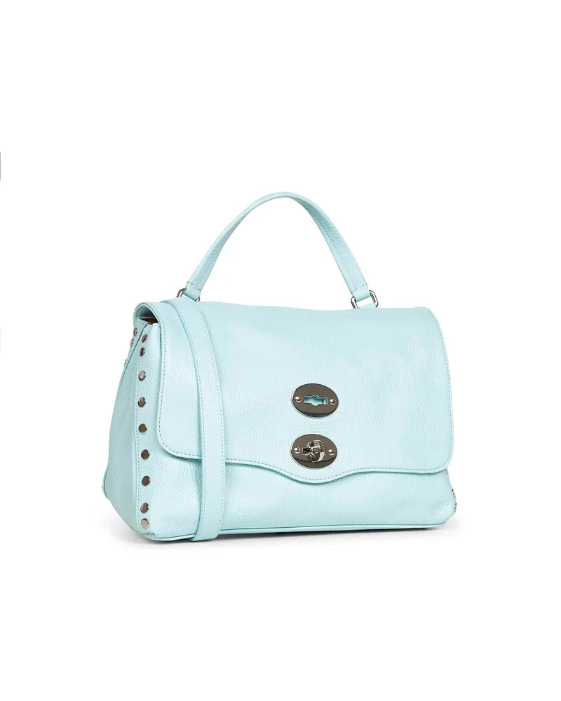 Zanellato Women's Light Blue Small Postina Handbag Bovine Leather (top Grain) Handbags Hand Bags Blue