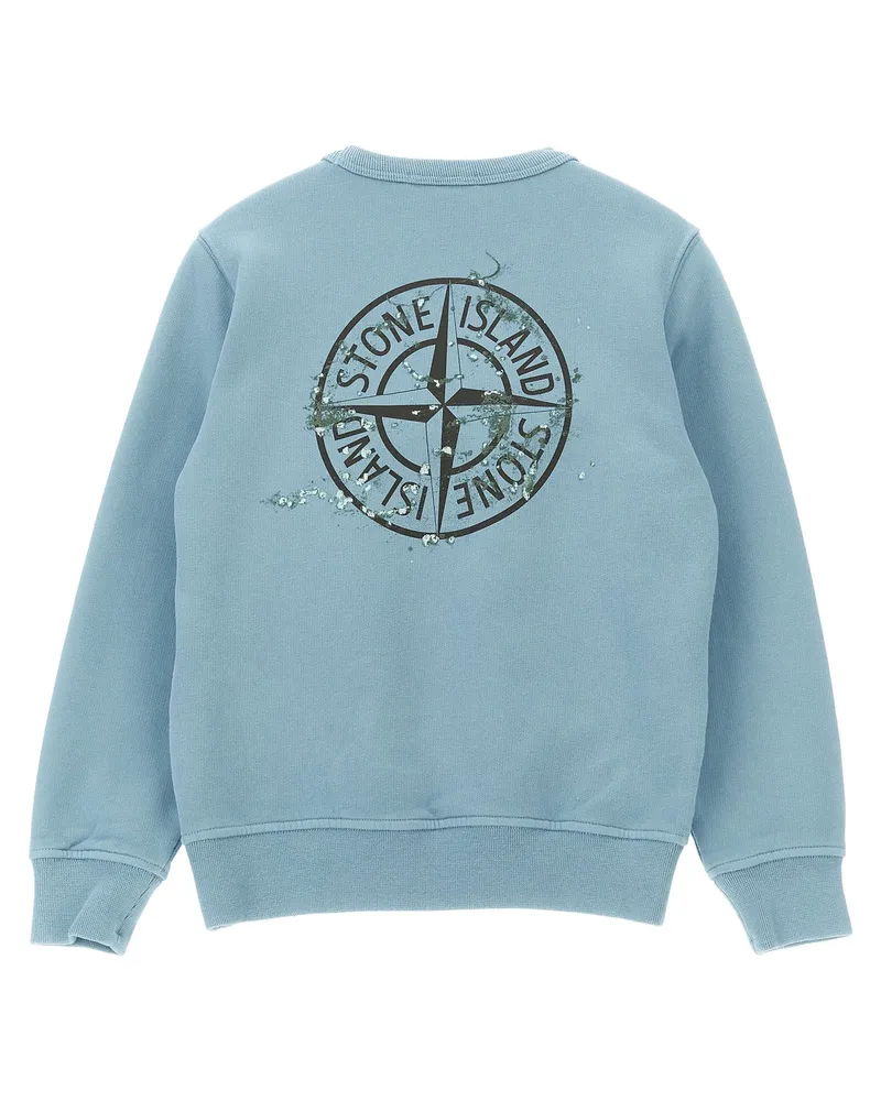 Stone Island Logo Sweatshirt — Blue Blue