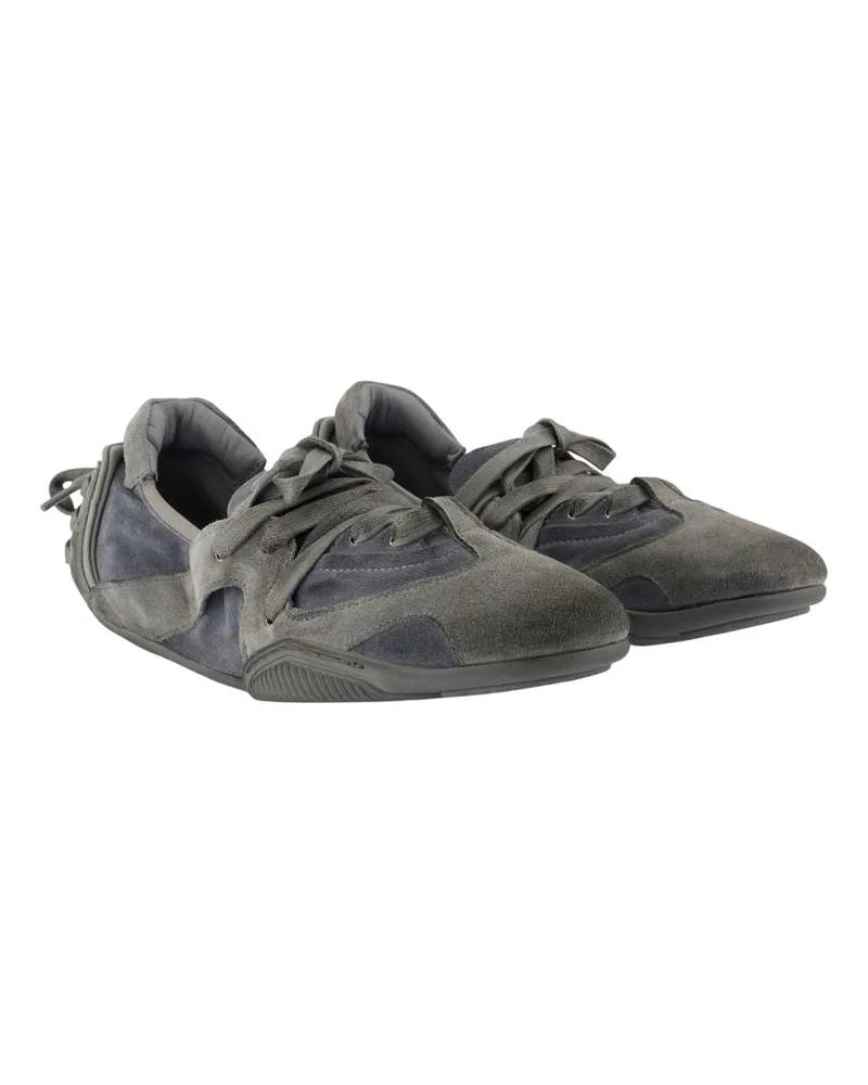 Acne Studios Women's Sneakers -  Leather Grey Calfskin Shoes Gray