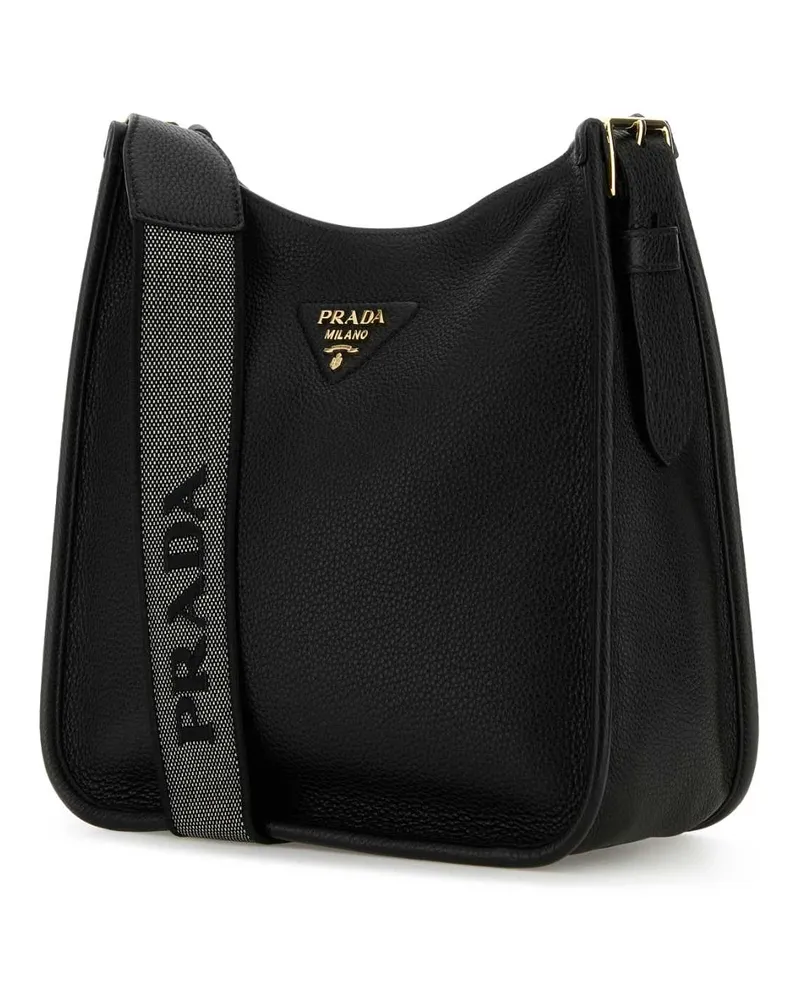Prada Women's Black Leather Shoulder Bag Nero1 Vitello Borse A Tracolla Black