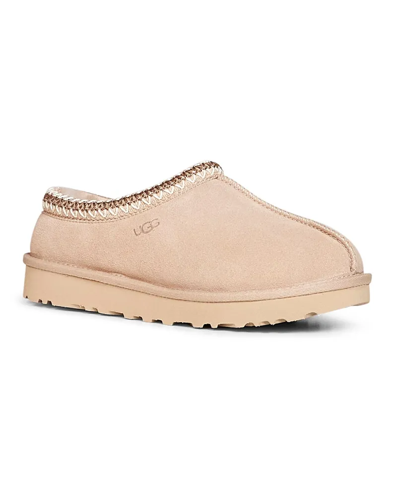 UGG Women's Mules Tasman Ii Moonlight Beige Calf Leather Sandal Beige