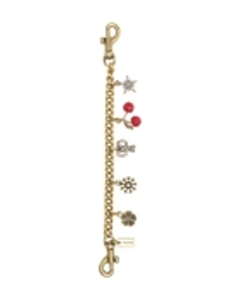 Coach Women's Crystal Motif Chain Keychain Resin Multicolor Accessories Keychains Multicolor