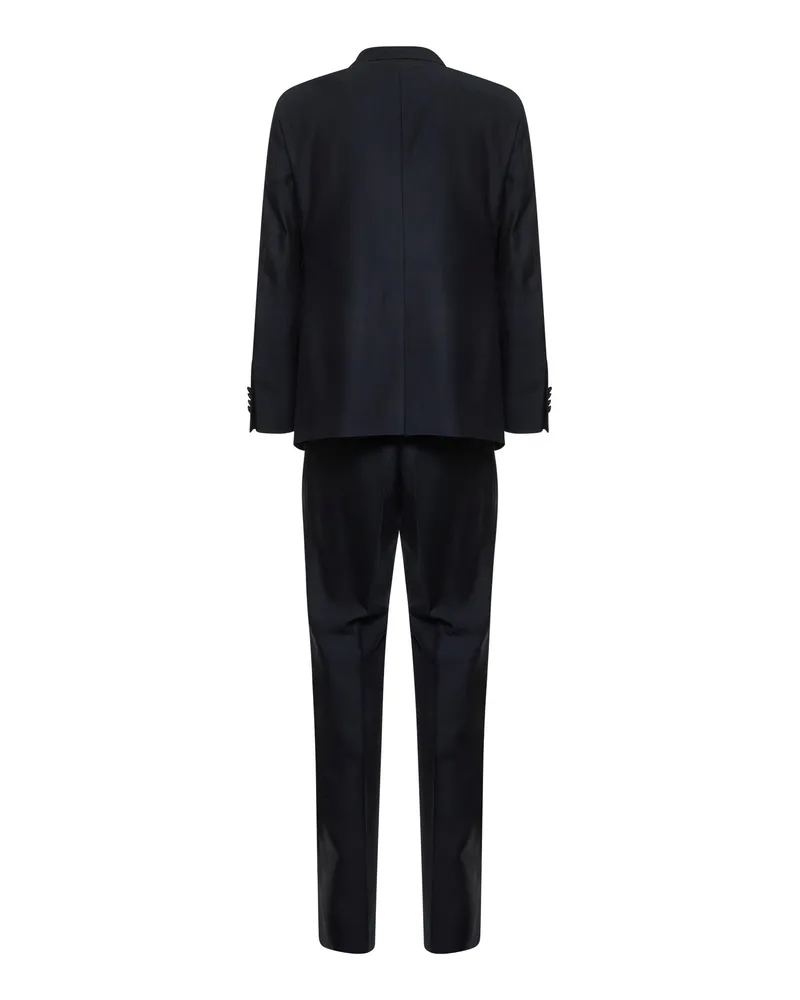 Tagliatore Men's Tuxedo Suit Vesuvio Blue Virgin Wool Suits Blue