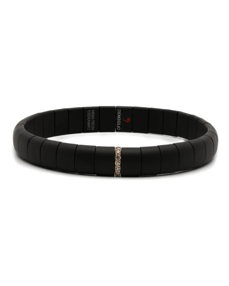 Roberto Demeglio Women's 18kt Rose Gold Brown Diamonds Bracelet Ss26 W Black