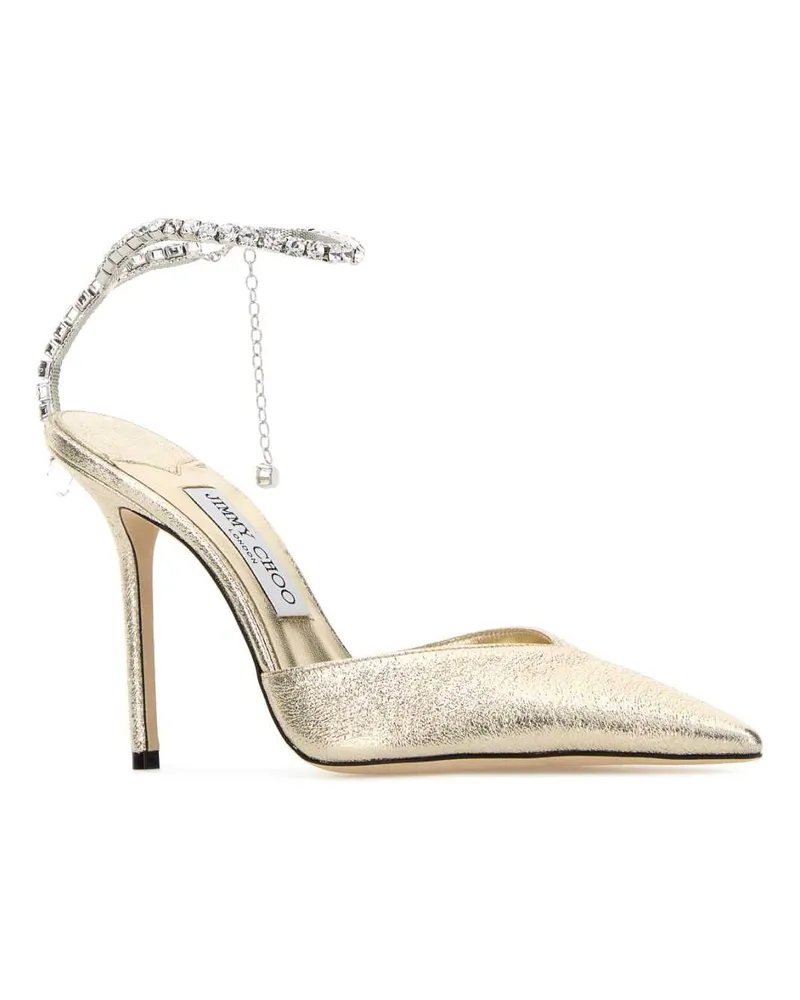 Jimmy Choo Saeda Pump — Gold Platinumcrystal