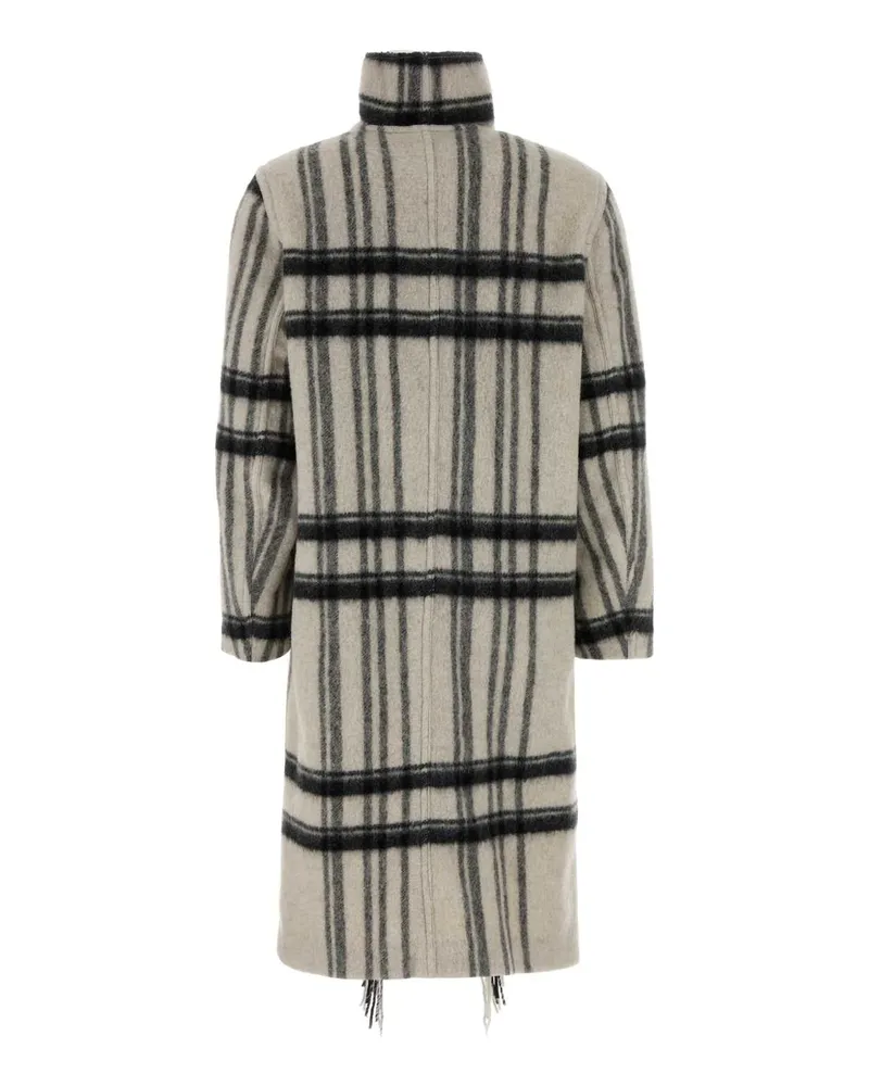 Étoile Isabel Marant Embroidered Wool Blend Coat — Beige Beige