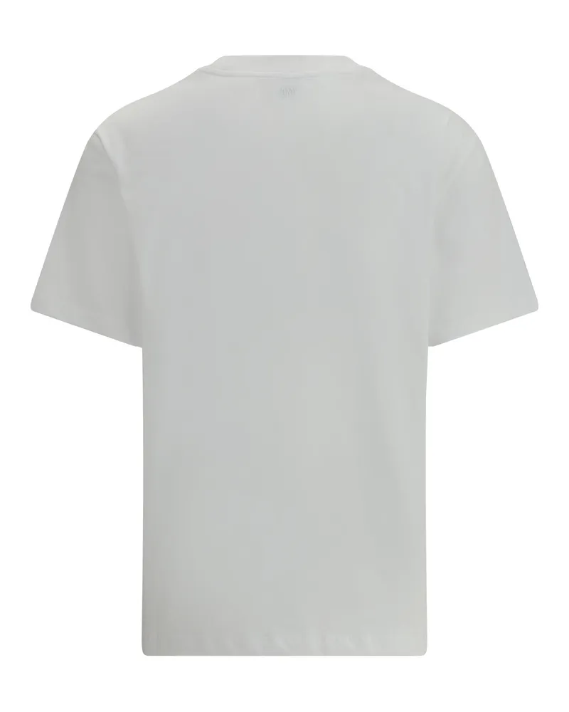 AMI Paris Women's T-Shirt White Cotton T-Shirts & Jerseys 