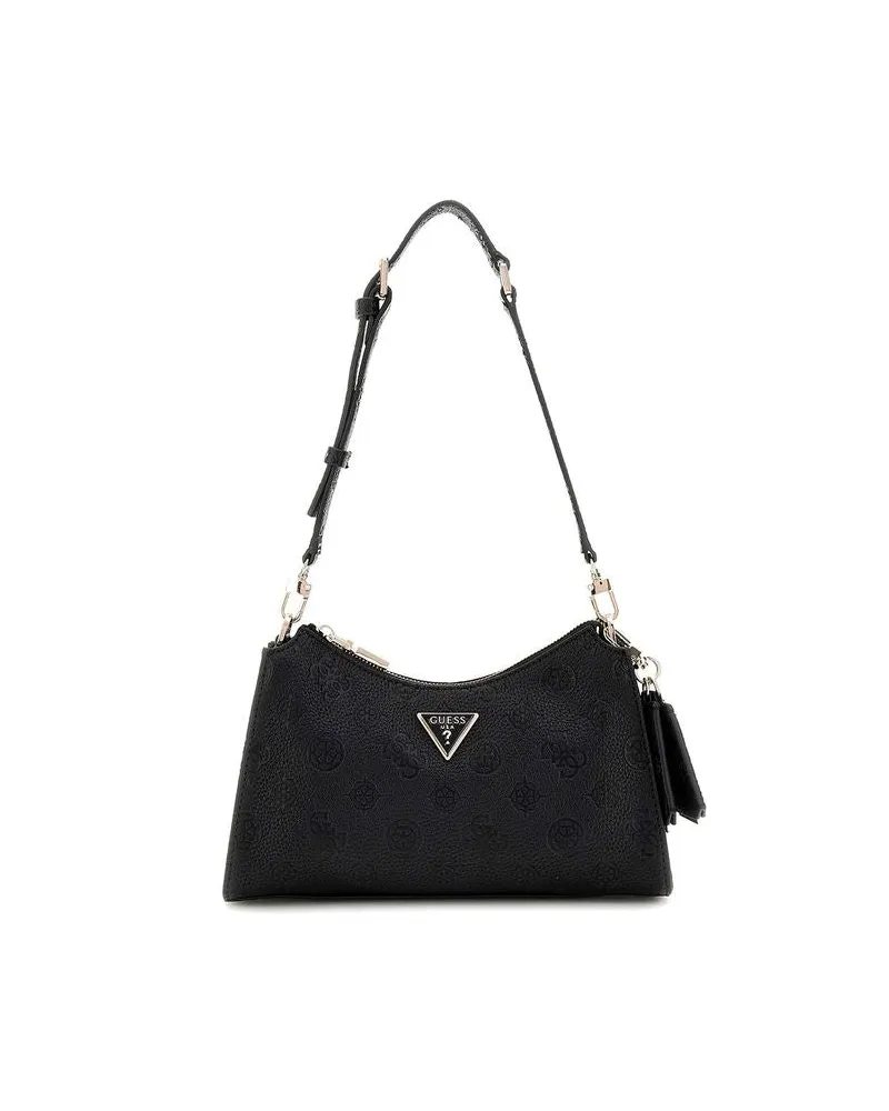 Guess Women's Shoulder Bag Black Polyurethane - Shoulder-Bags Black