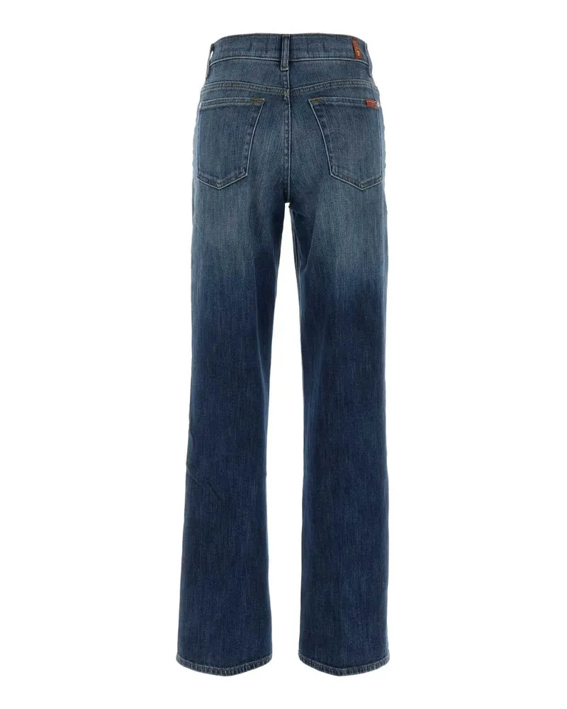 7 for all mankind Stove Pipe Straight Jeans — Blue Blue