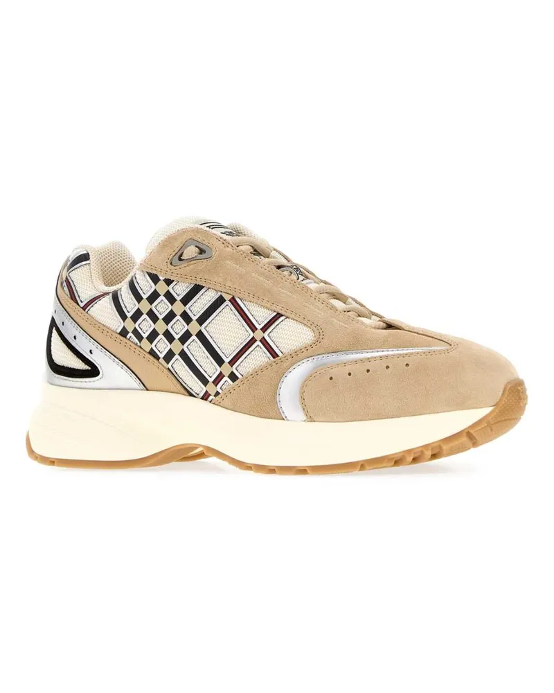 Burberry Women's Multicolor Eclipse Sneakers Flaxsilver Beige