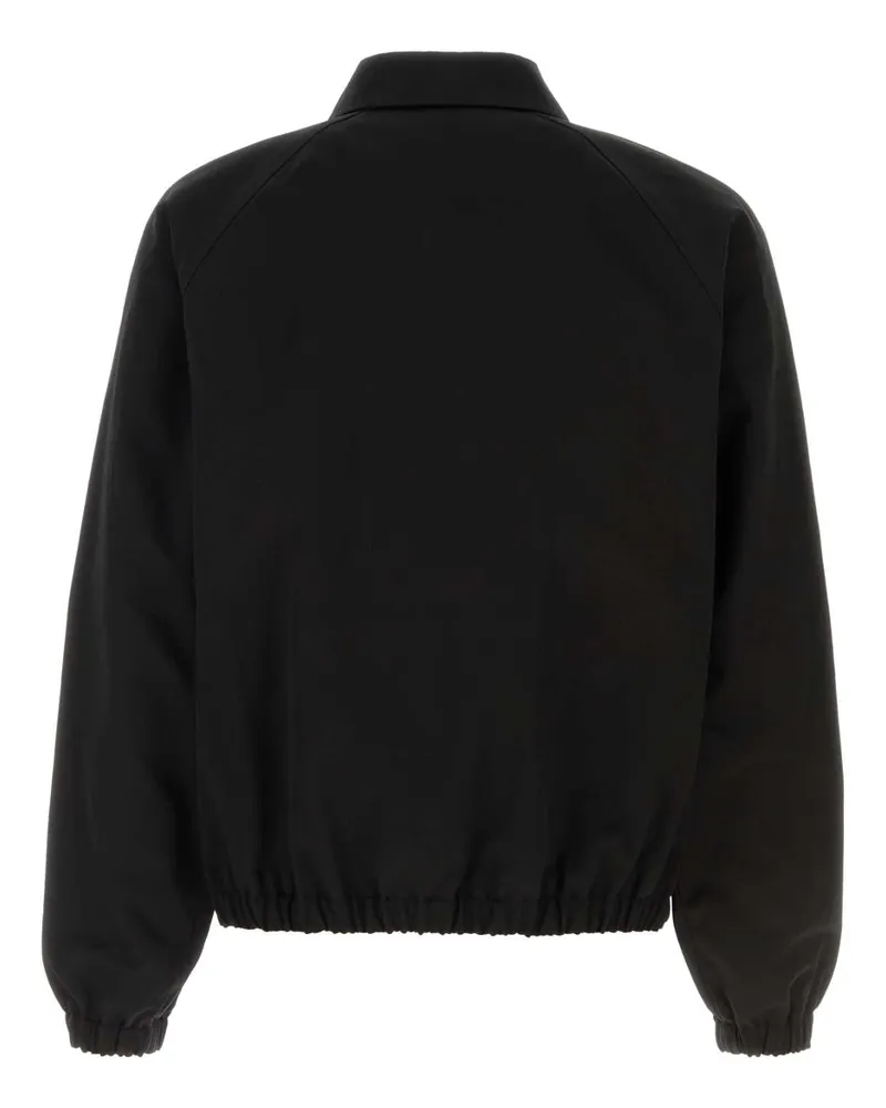 Valentino Garavani Men's Black Cotton Jacket Nero Giubbini Black