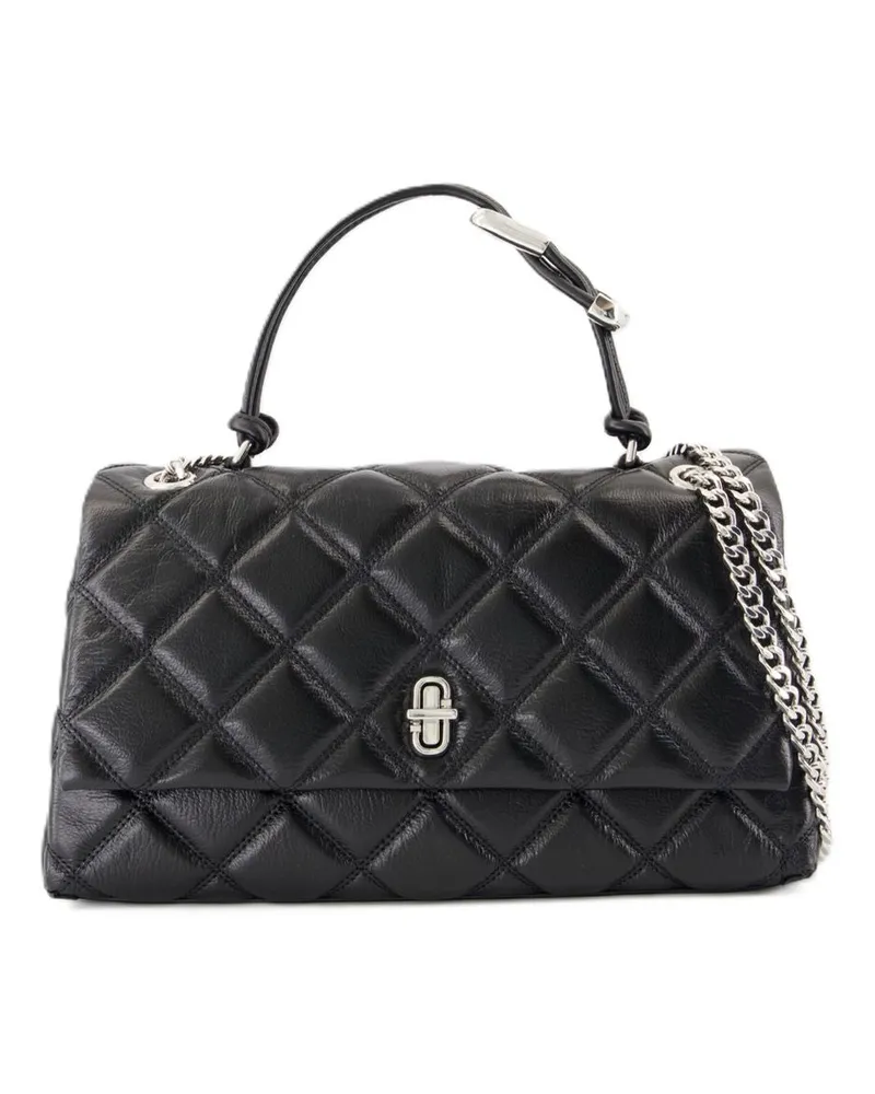 Marc Jacobs Women's The Dual Chain Crossbody -  Leather Black Cowhide Bags Totes-Shopping-Bags Black