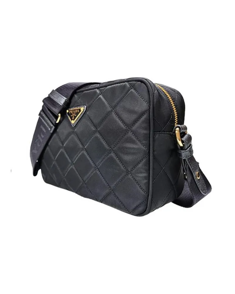 Prada Women's Black Nylon Crossbody Bag Black