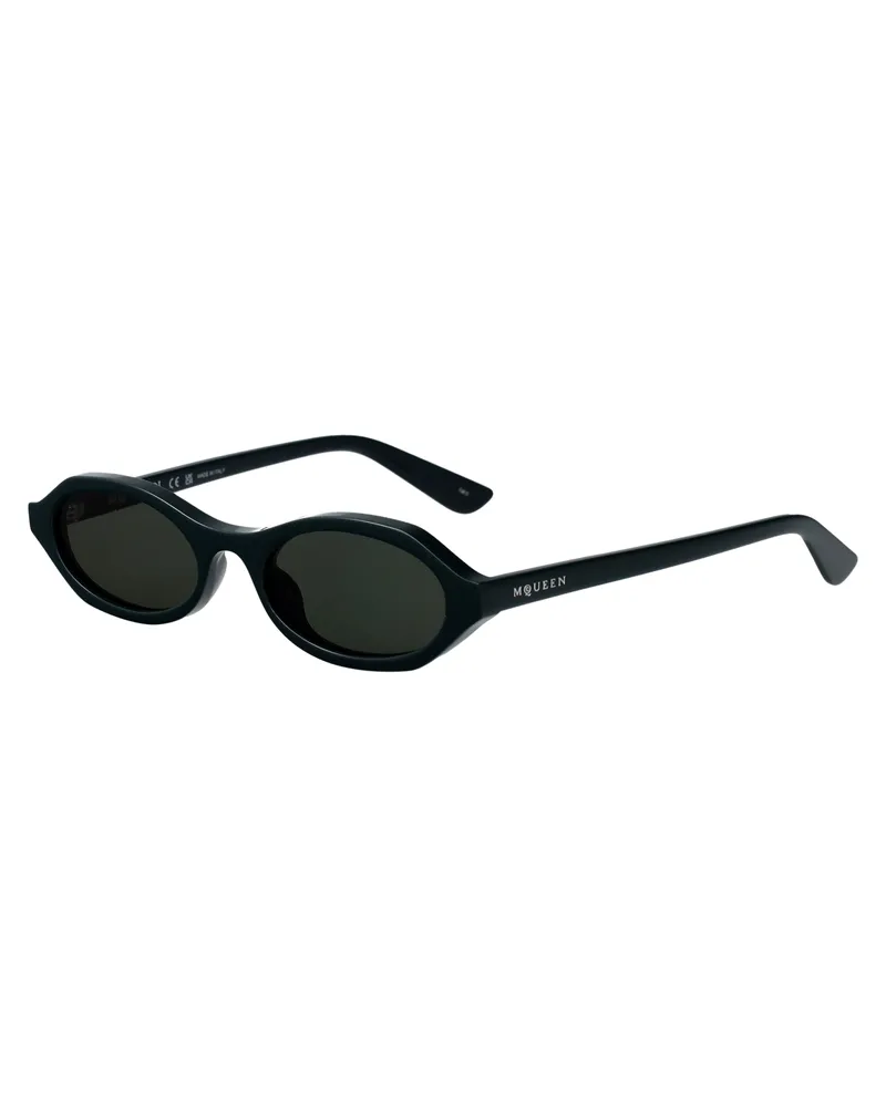 Alexander McQueen Women's Sunglasses Am0559s Green Acetate Black