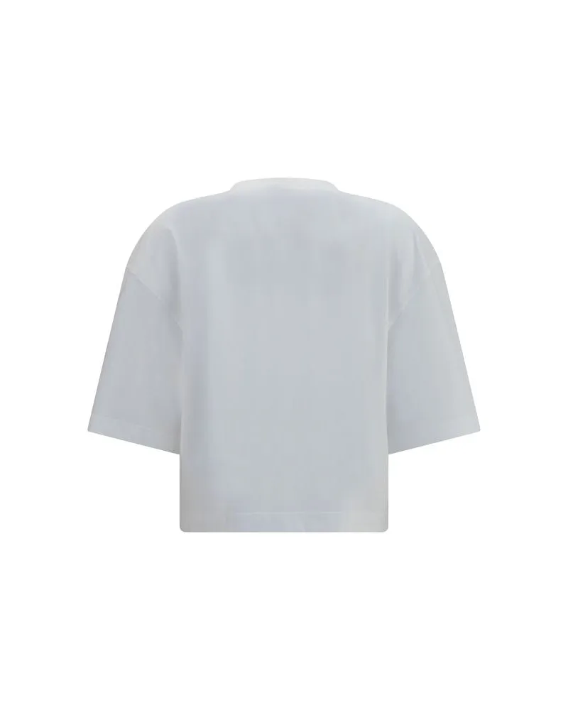 Brunello Cucinelli Women's White Cotton T-Shirt White
