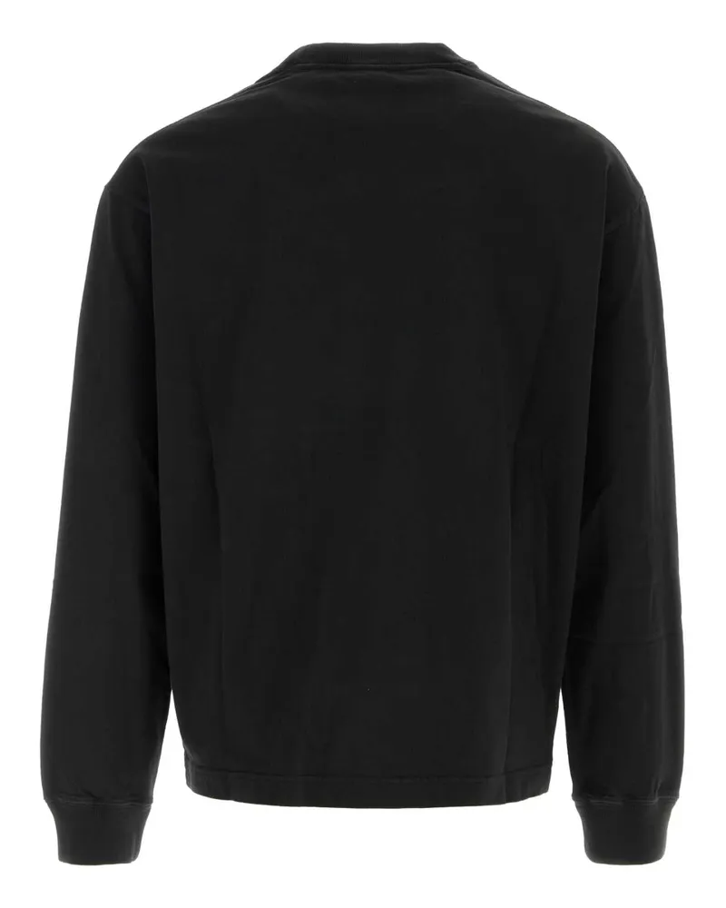 Prada Men's Black Cotton Sweatshirt Nero Exterior: T-Shirt T-shirts And Polos Black