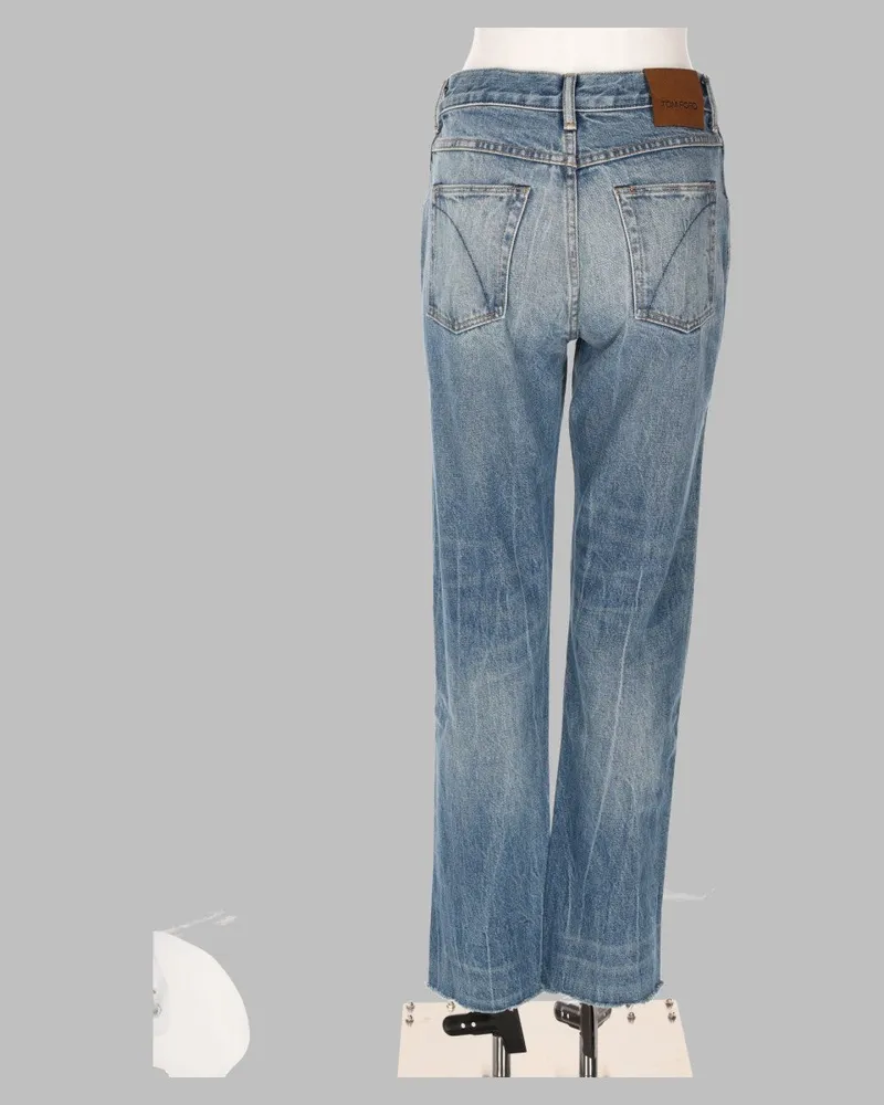 Tom Ford Melanie Jeans — Blue Blue