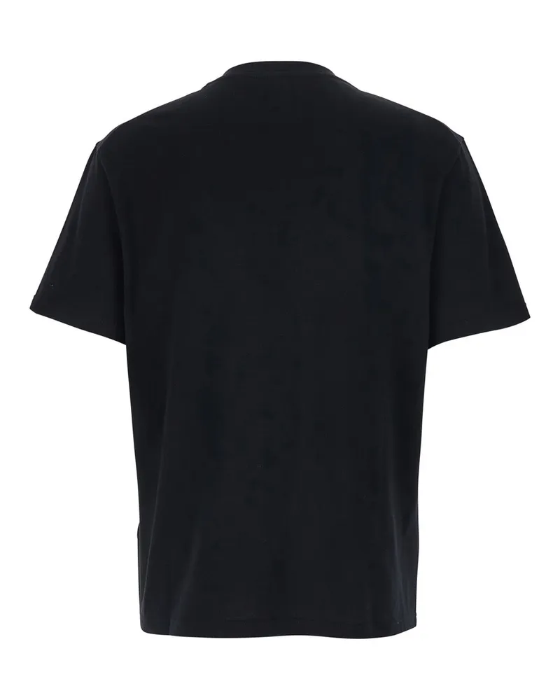 Jil Sander Men Crew Neck T-Shirt Black Cotton T-Shirts And Polos Black