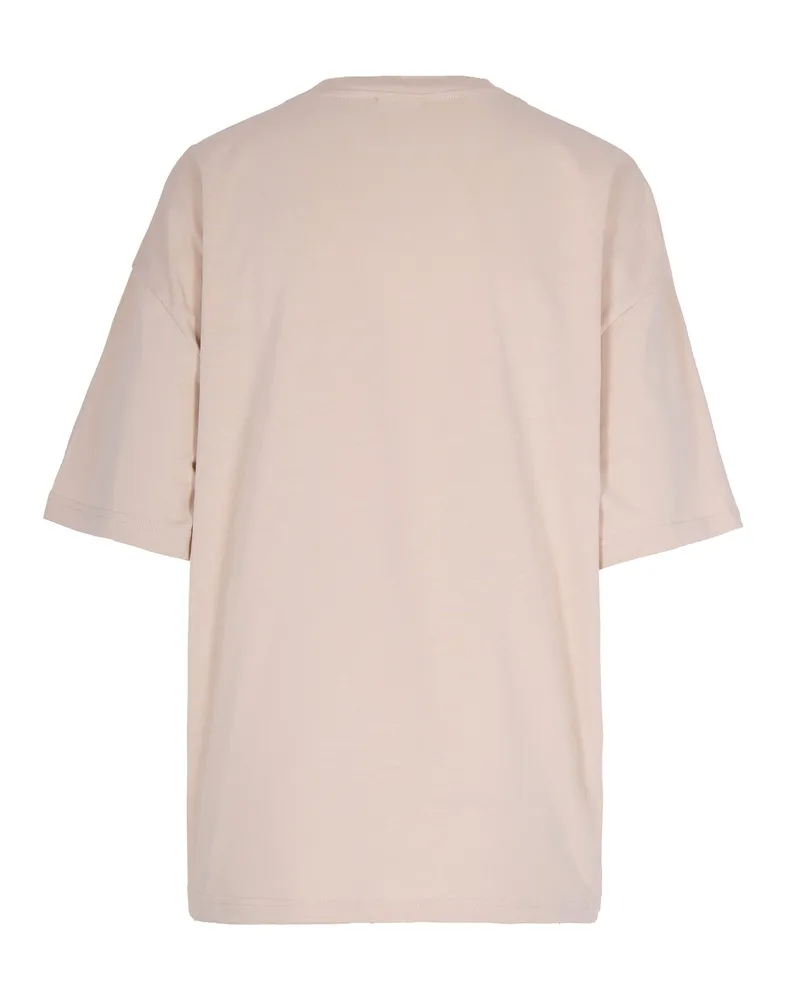A.P.C. Women's T-Shirt Ecru Organic Cotton T-Shirts & Jerseys Beige