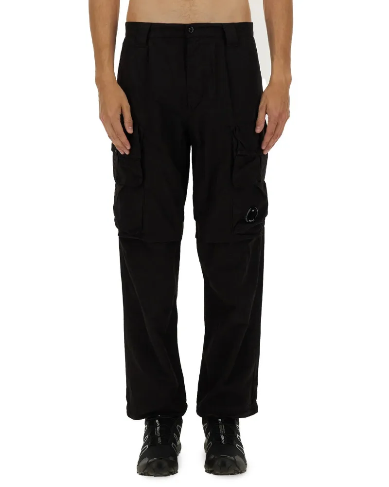 C.P. Company Polyamide Cargo Pants — Black Black