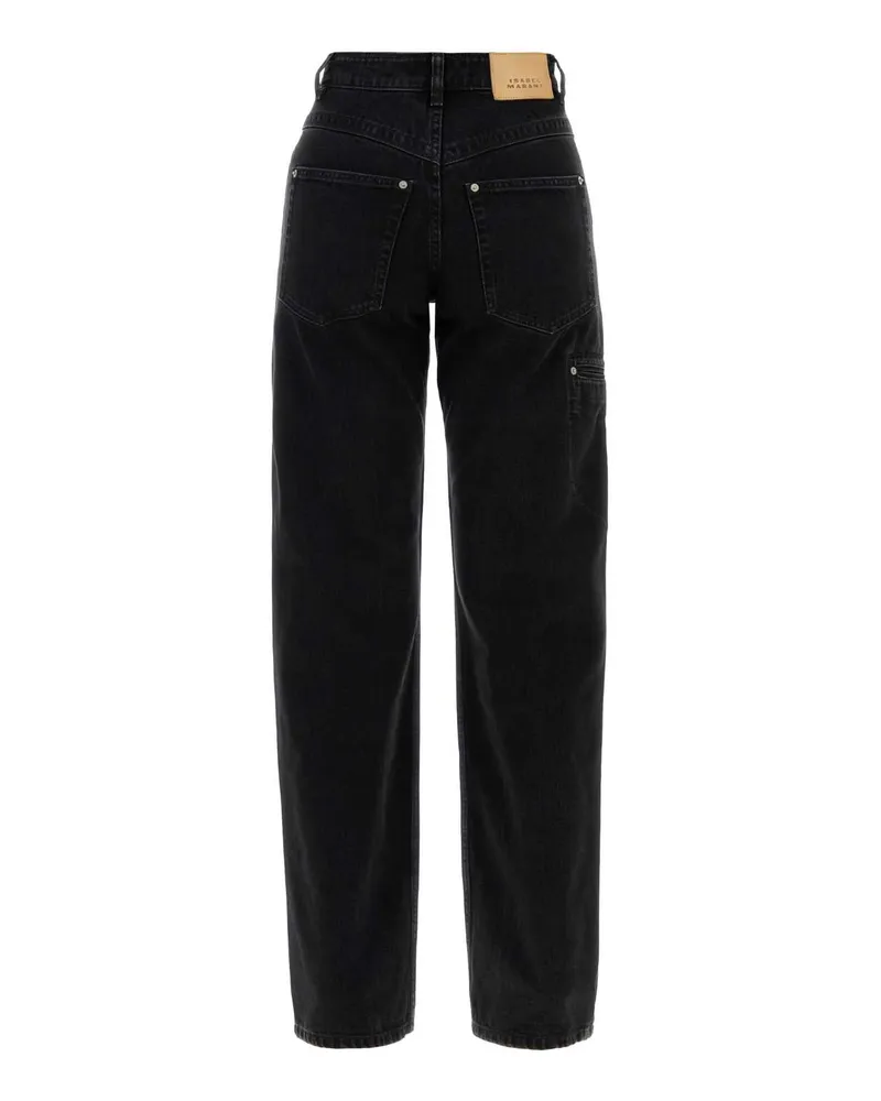 Isabel Marant Pa0621fac4h01i 01bk Black Exterior: Cotton Jean Black