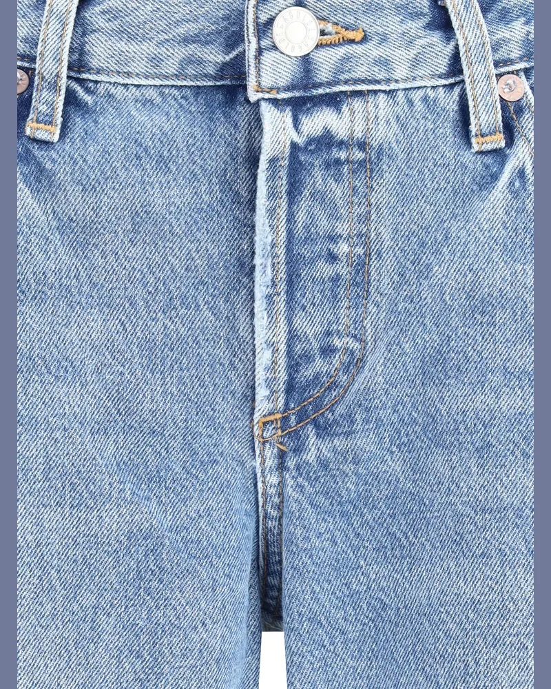 AGOLDE Women's Straight Jeans Vault Cotton Blue