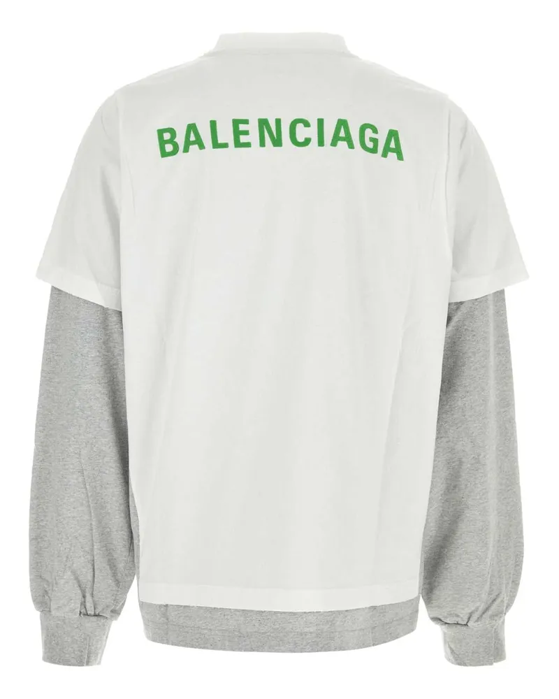 Balenciaga Tshirt Sweatshirt — White White