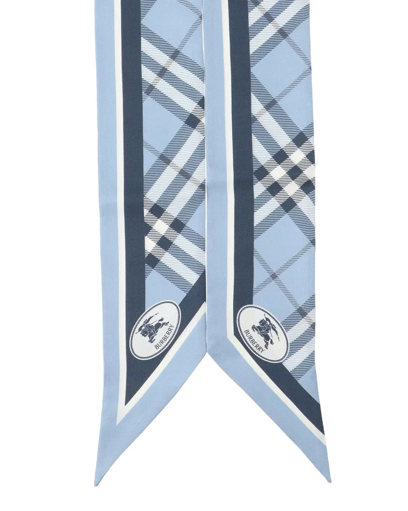 Burberry Women's Scarfs Blue Mulberry Silk Blue