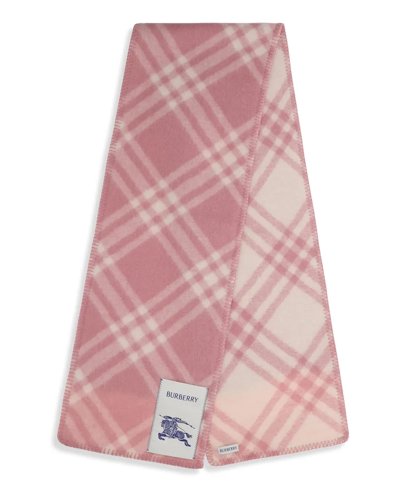 Burberry Check Scarf — Pink Pink