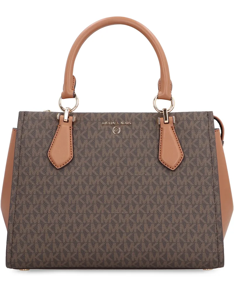 Michael Kors Women's Michael Kors Marilyn Pvc Handbag Brown Handbags Hand Bags Brown
