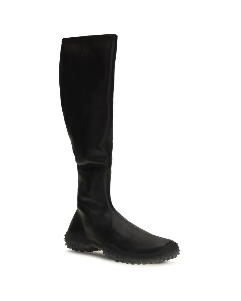 Miu Miu Stretch Nappa Tall Boot — Black Black