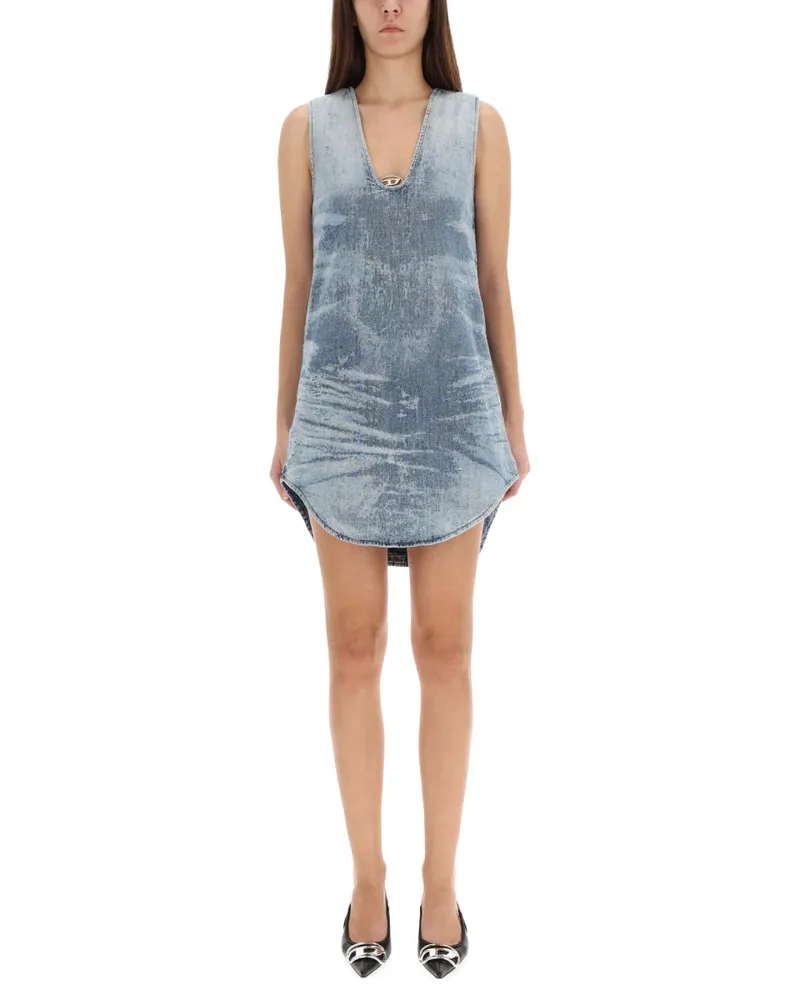 Diesel Cotton Denim Dress — Blue Blue