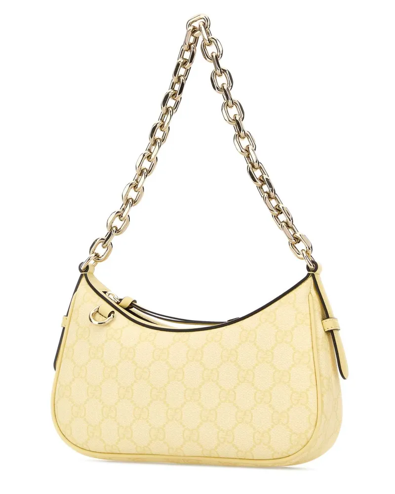 Gucci Women's Printed Canvas Gg Emblem Shoulder Bag Daylyeldkydayly T Polyurethane Polyamide Borse A Mano Yellow