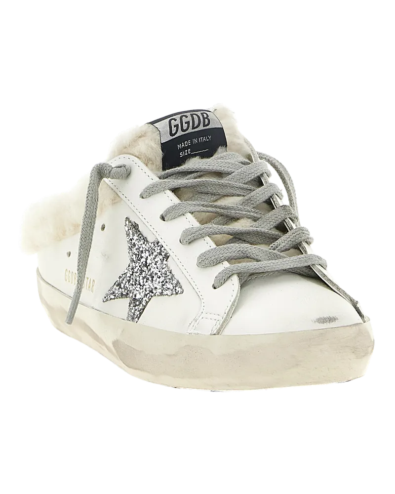 Golden Goose Super-Star Slide — White White
