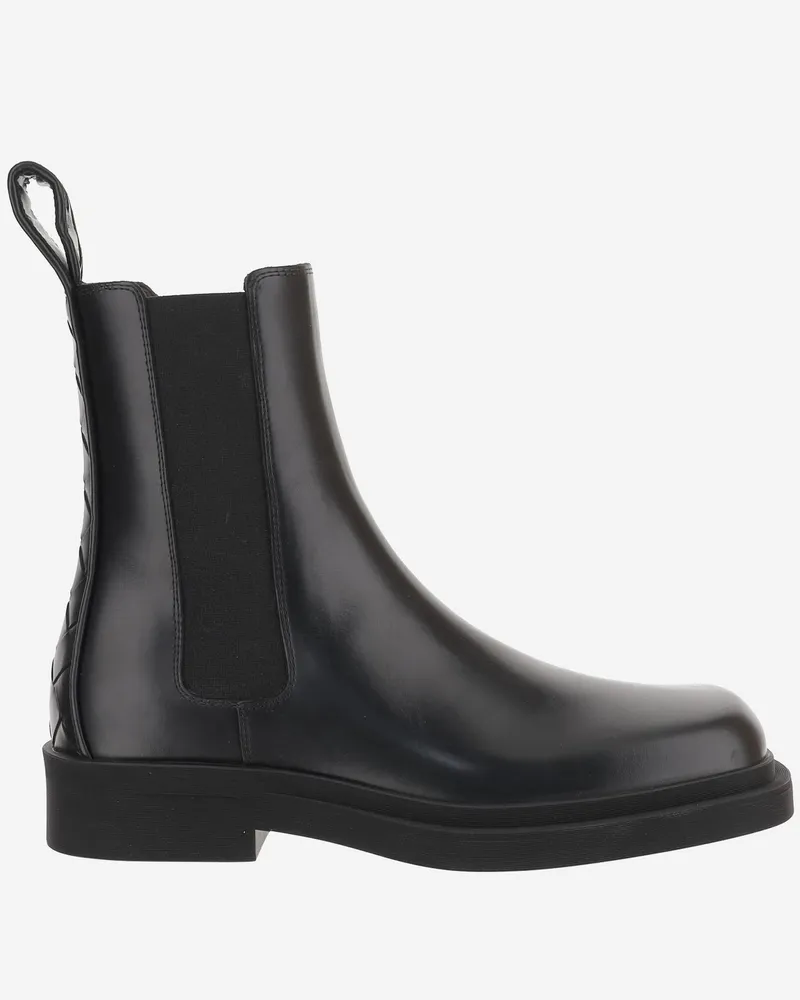 Bottega Veneta Men's Boots Chelsea Ben Black Leather Calfskin Black