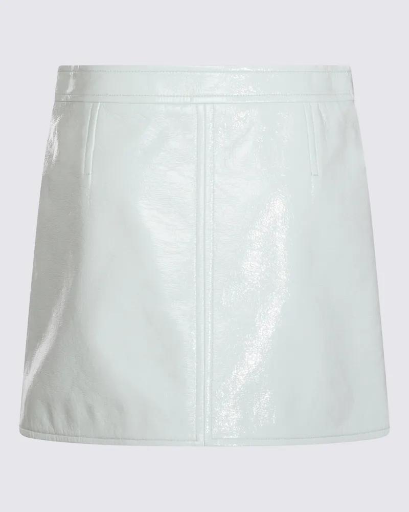 Courrèges Women's Skirts Light Mint _pl Pu White