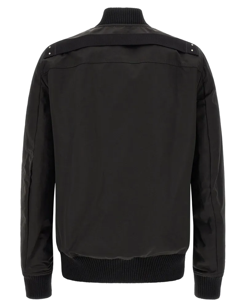 Rick Owens Structured Bomber Jacket — Black Black