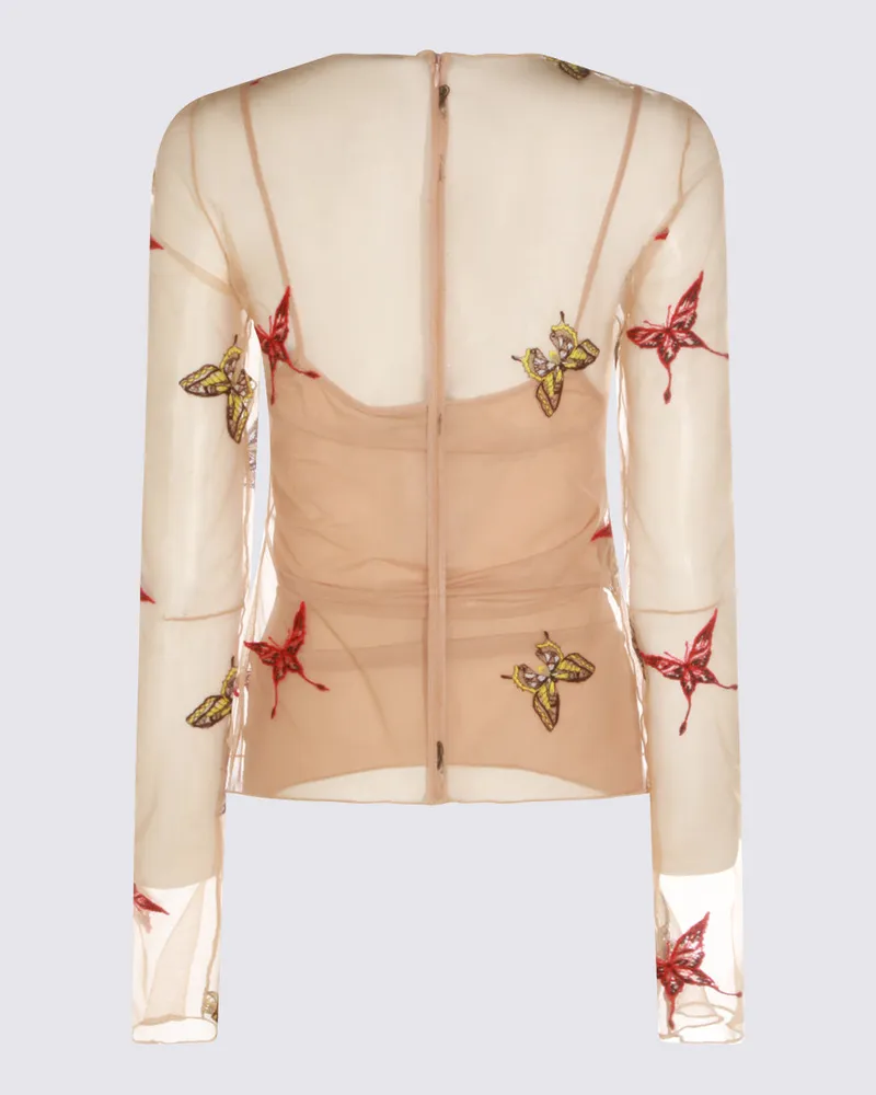 Blumarine Women's Top Camel-Multi _pa Pl Camel/multi Camel