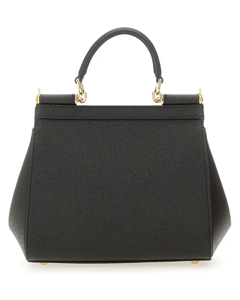 Dolce & Gabbana Sicily Shoulder Bag — Black Black