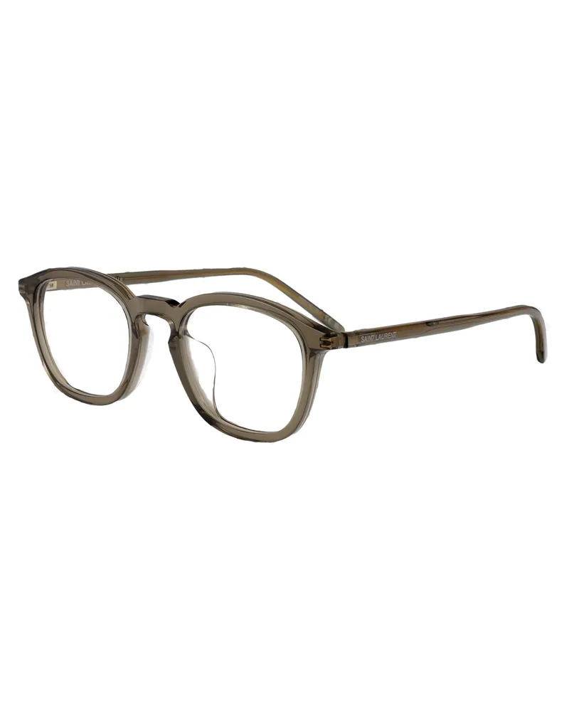 Saint Laurent Unisex Optical Sunglasses Sl793-J Brown-Transparent Brown-Brown-Transparent Acetate Glasses & Frames Brown/brown/transparent Brown