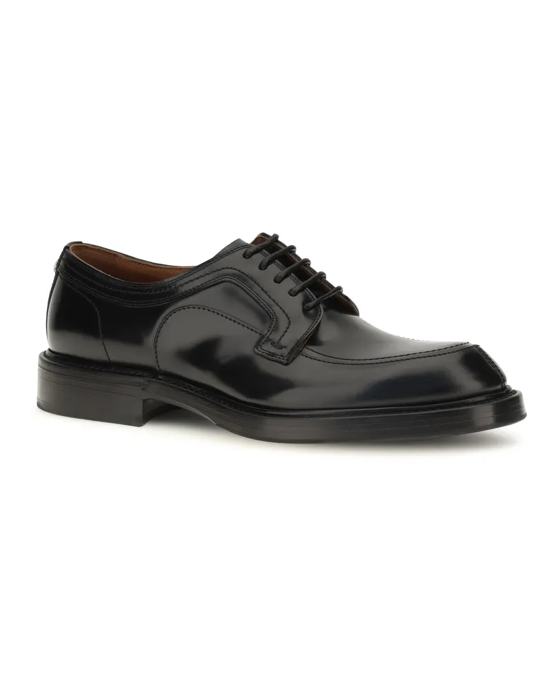 Dolce & Gabbana Calfskin Derby Loafer — Black Black