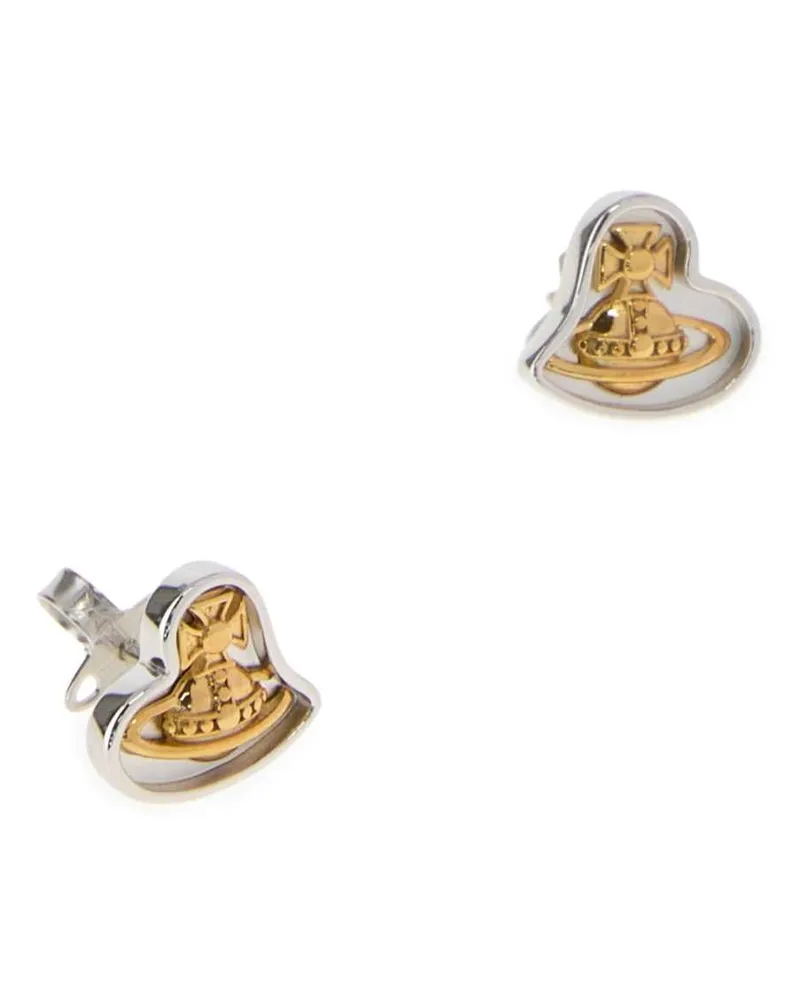 Vivienne Westwood Platinumgold Metal Fibre Orecchini Earrings Platinumgold