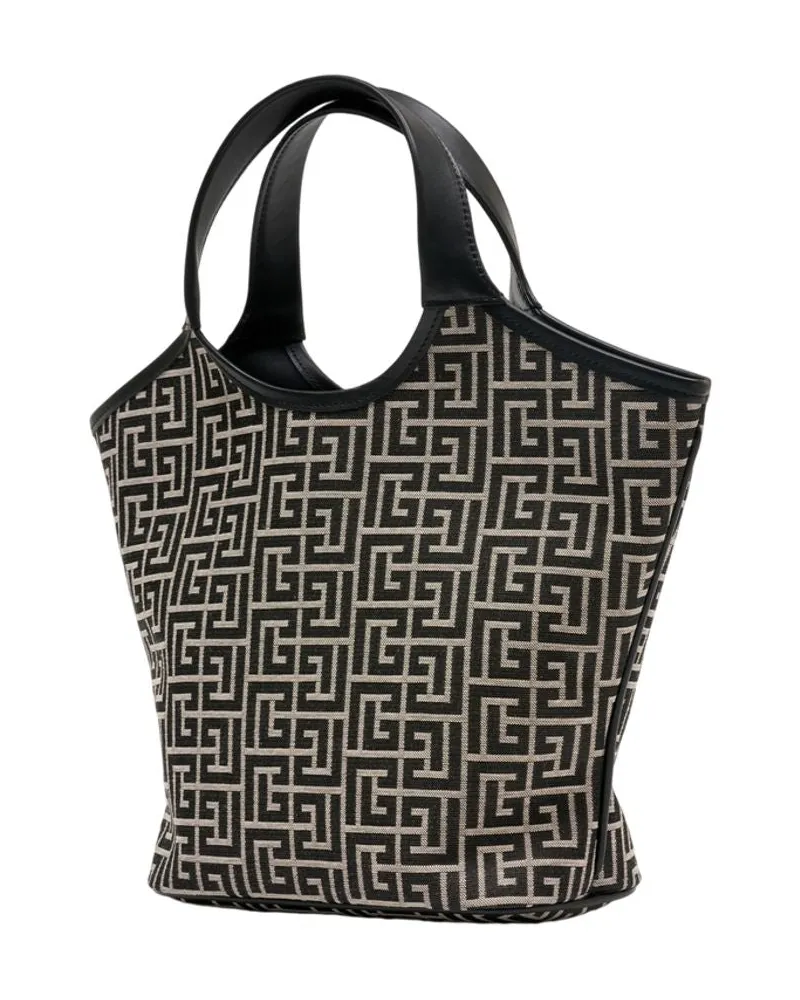 Balmain Women's Mini Bag -  Leather Black Calfskin Handbags-Purses Black