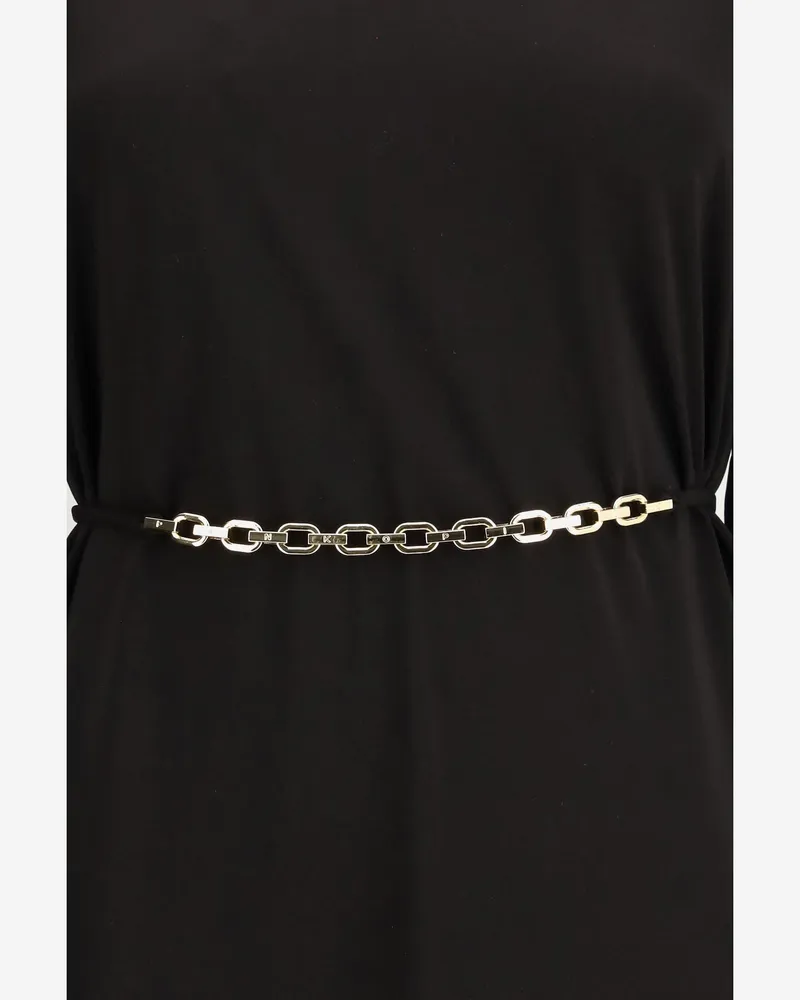 Pinko Women's Short Dress With Structured Shoulders Black Acetate Black