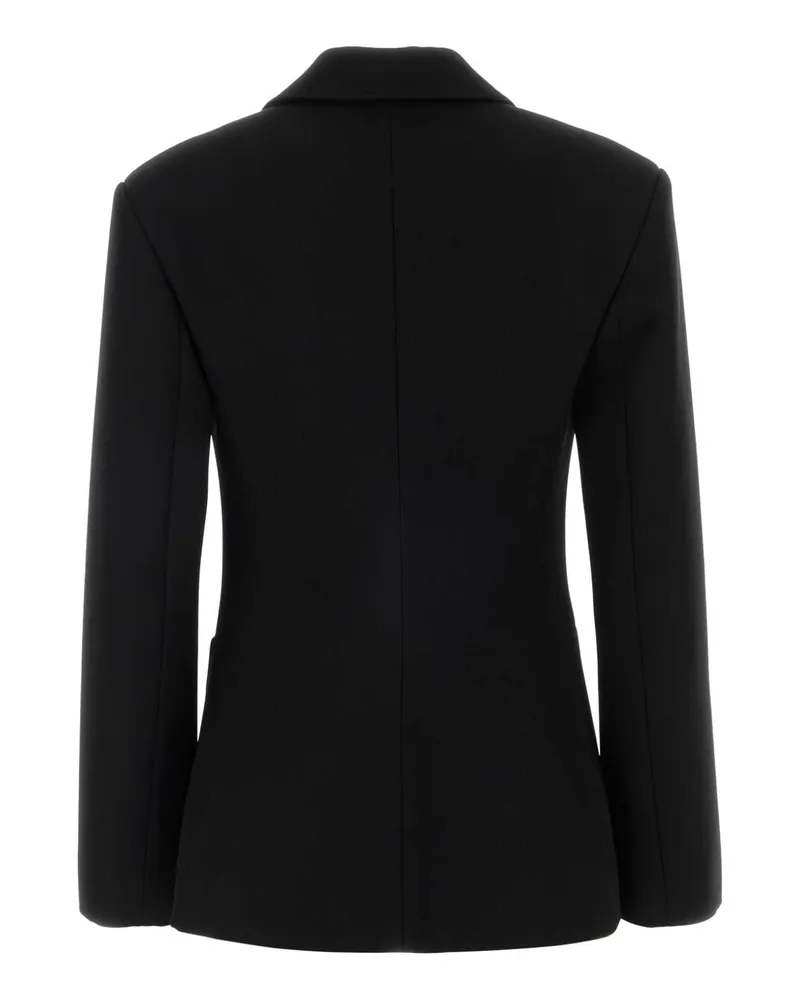 Loewe Women's Tailored Wool-Blend Blazer Black Viscose Silk Blazers Black